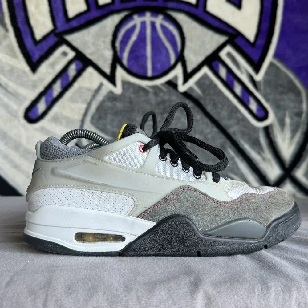 Size 8.5 - Nike Air Jordan 4 RM PRM Shoes White Black Fire Red IB8052-100